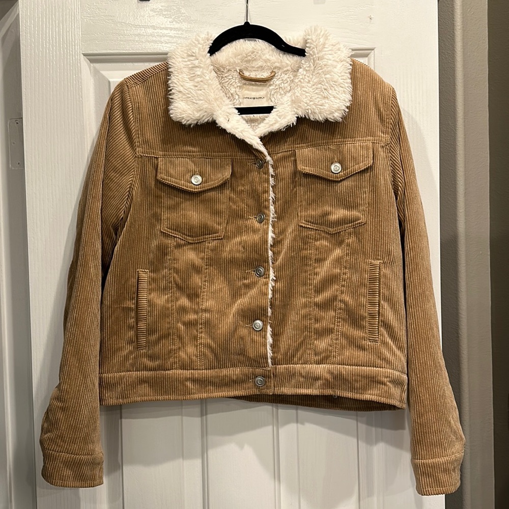 Thread & Supply Sherpa-Lined Women’s Corduroy Jacket